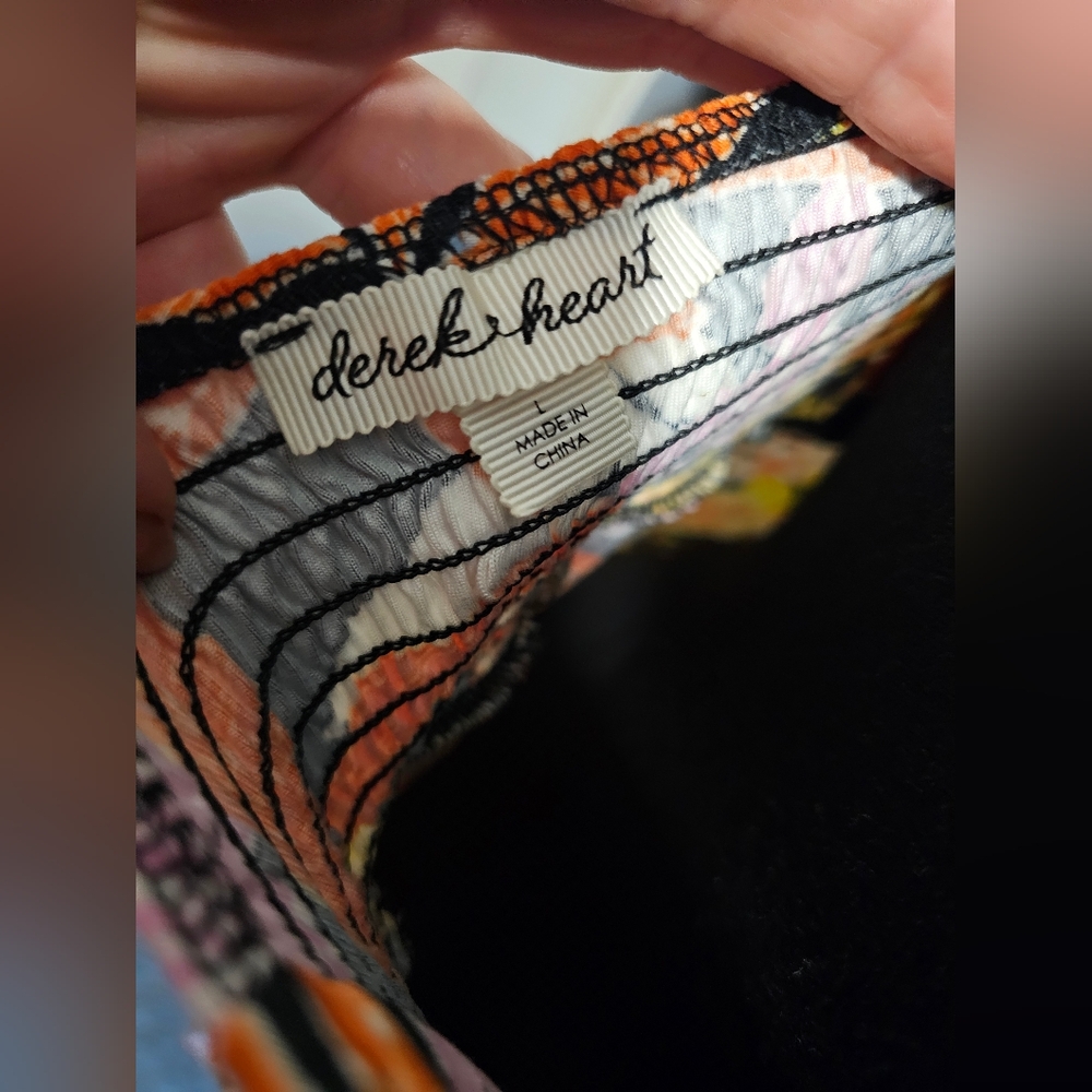 Derek Heart Tropical Maxi Dress L - Picture 2 of 7